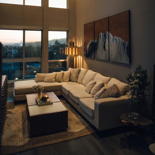 Sofa de Lino Grande