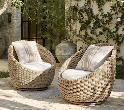 Sillas Redondeadas Ratan- Set 2
